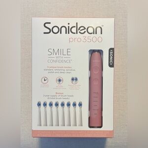 Soniclean Pro 3500 Electric Toothbrush - Pink ~ New In Box ~